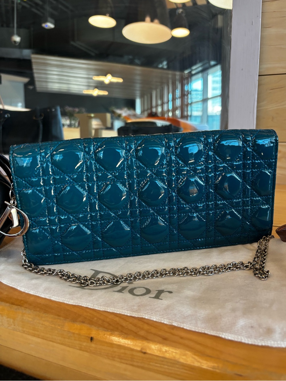 Dior patent Canage bag